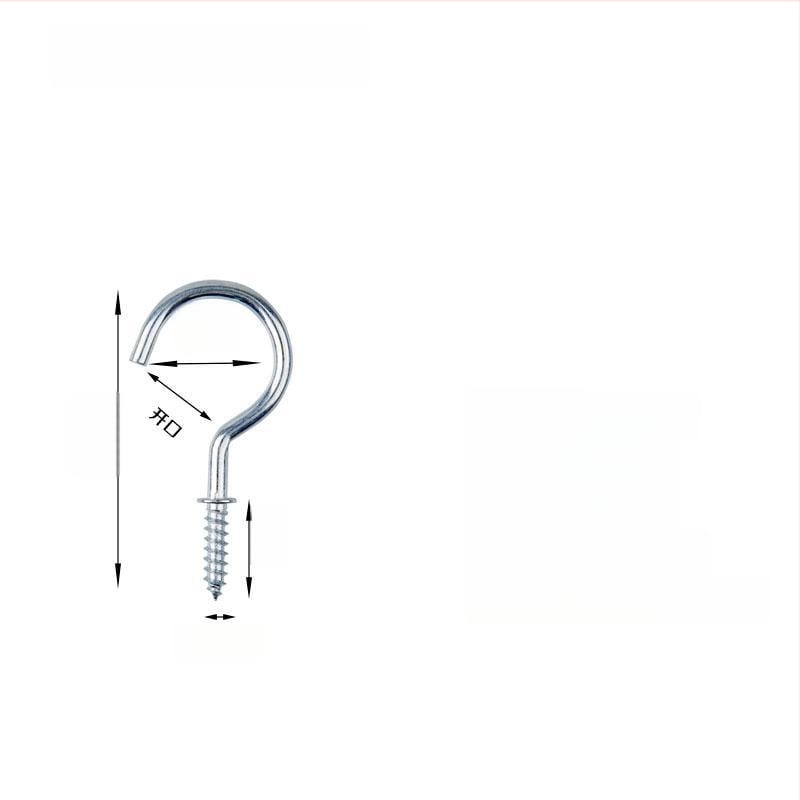 Σφυρήλατα αγκίστρια από σίδηρο για κούπες, σετ 10 τεμαχίων με βίδες αυτοτρύπαν, μοντέρνο και απλό σχέδιο, ικανότητα φόρτου 3–5 kg