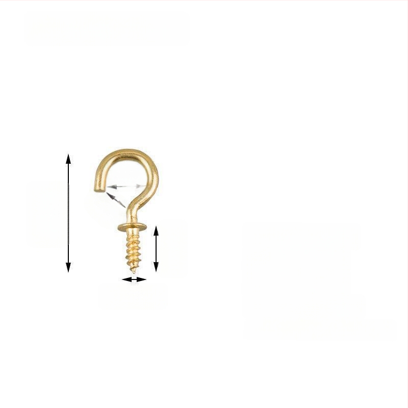 Σφυρήλατα αγκίστρια από σίδηρο για κούπες, σετ 10 τεμαχίων με βίδες αυτοτρύπαν, μοντέρνο και απλό σχέδιο, ικανότητα φόρτου 3–5 kg