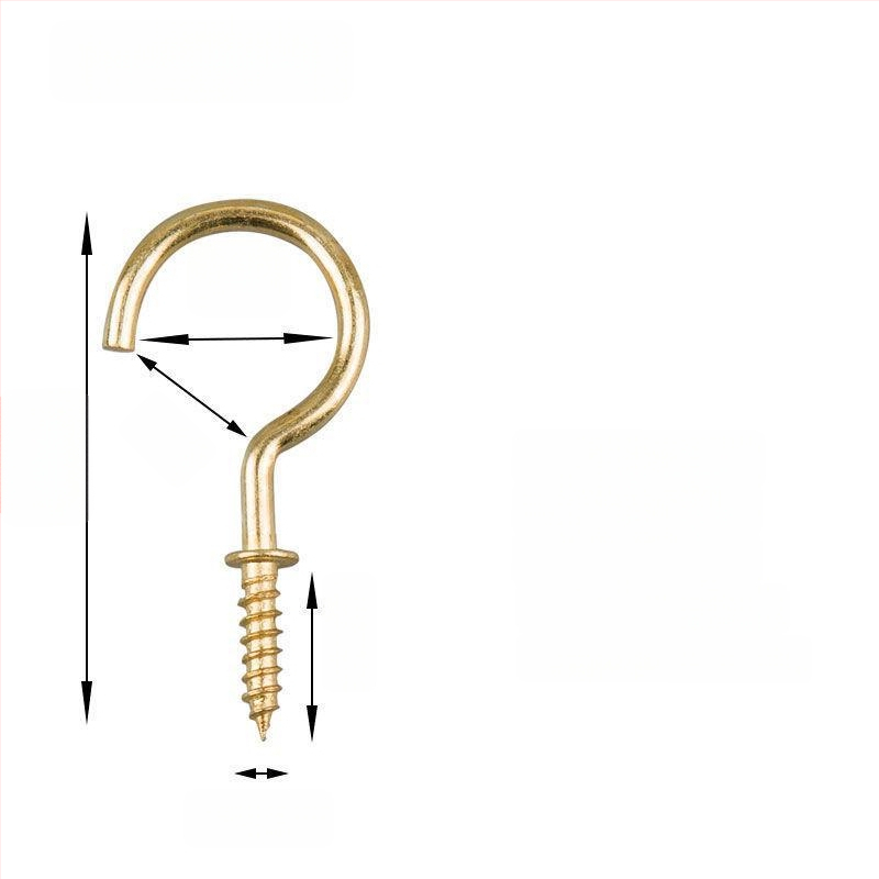 Σφυρήλατα αγκίστρια από σίδηρο για κούπες, σετ 10 τεμαχίων με βίδες αυτοτρύπαν, μοντέρνο και απλό σχέδιο, ικανότητα φόρτου 3–5 kg