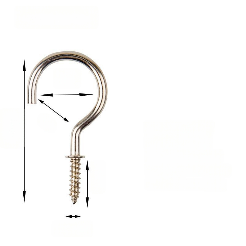 Σφυρήλατα αγκίστρια από σίδηρο για κούπες, σετ 10 τεμαχίων με βίδες αυτοτρύπαν, μοντέρνο και απλό σχέδιο, ικανότητα φόρτου 3–5 kg