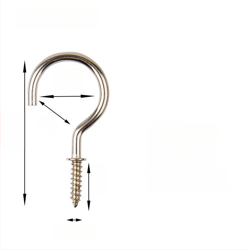 Σφυρήλατα αγκίστρια από σίδηρο για κούπες, σετ 10 τεμαχίων με βίδες αυτοτρύπαν, μοντέρνο και απλό σχέδιο, ικανότητα φόρτου 3–5 kg