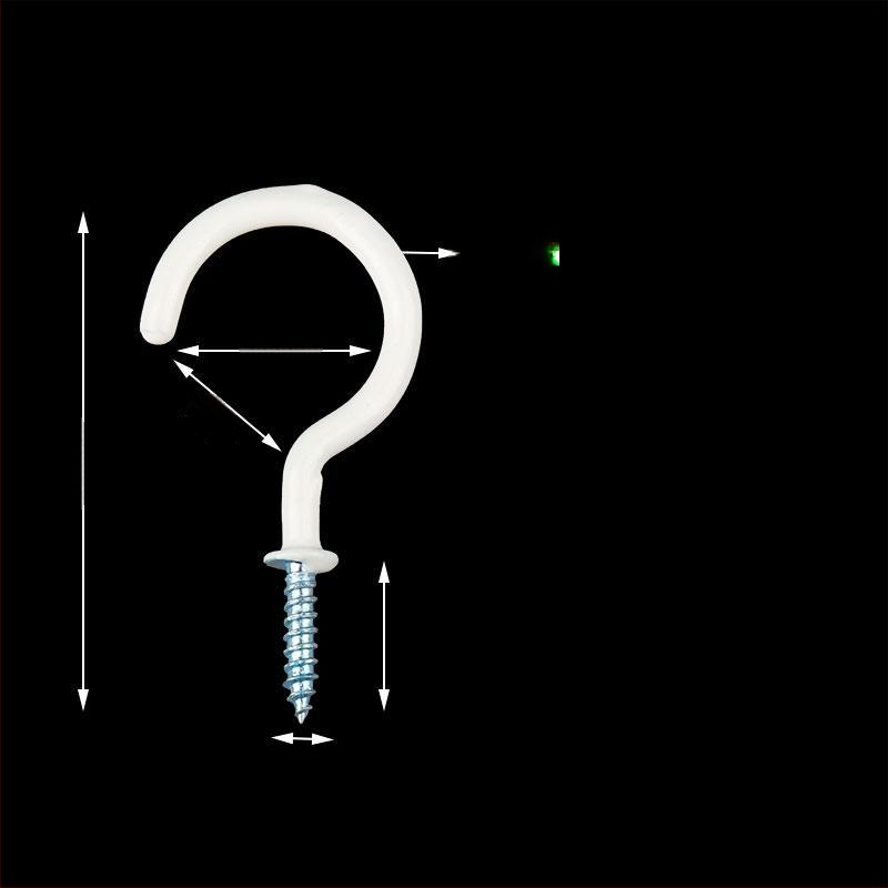 Σφυρήλατα αγκίστρια από σίδηρο για κούπες, σετ 10 τεμαχίων με βίδες αυτοτρύπαν, μοντέρνο και απλό σχέδιο, ικανότητα φόρτου 3–5 kg