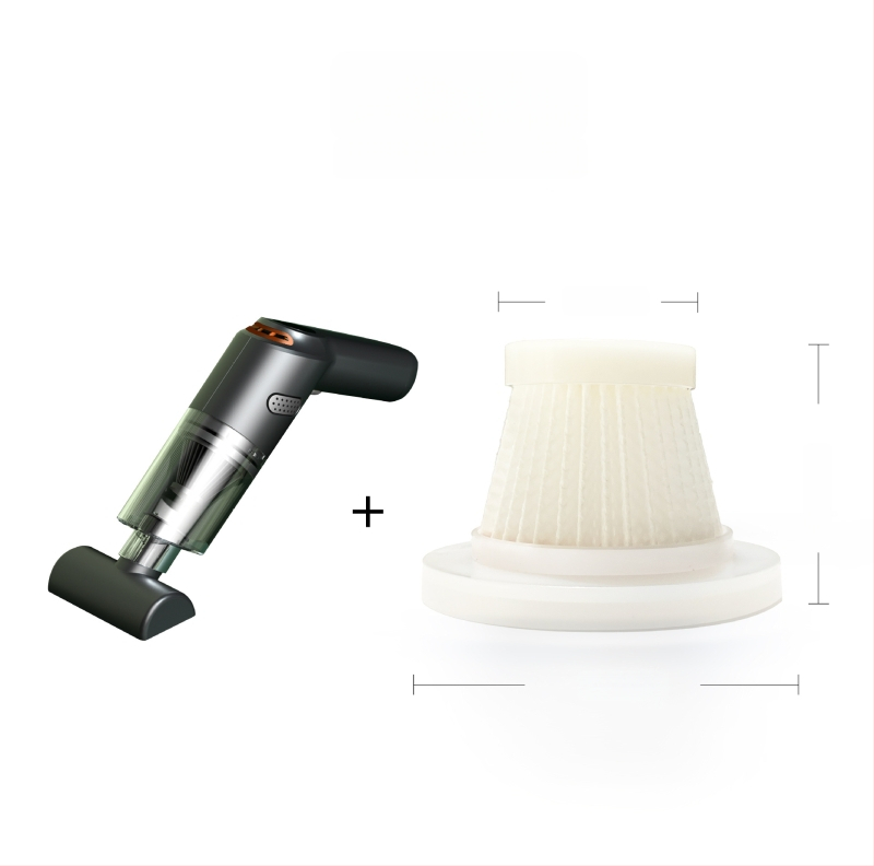 Портативна автомобилна прахосмукачка с метален HEPA филтър, миещ се, стерилизационна функция, 90W, 7.4V, 5500Pa всмукване