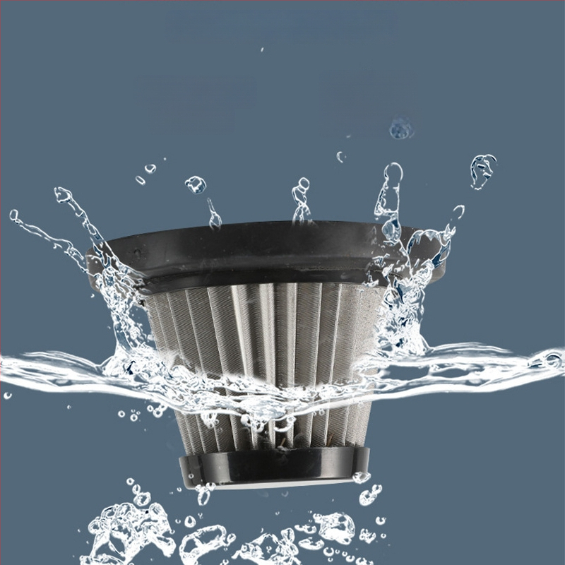 Портативна автомобилна прахосмукачка с метален HEPA филтър, миещ се, стерилизационна функция, 90W, 7.4V, 5500Pa всмукване