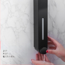 Δοσομετρητής σαπουνιού τοίχου - τύπου πατήματος, εγκατάσταση χωρίς διάτρηση, υλικό ABS+GPPS+PP, τεχνολογία έγχυσης, μοντέρνος μινιμαλισμός