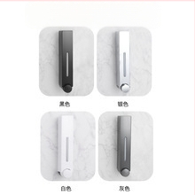 Δοσομετρητής σαπουνιού τοίχου - τύπου πατήματος, εγκατάσταση χωρίς διάτρηση, υλικό ABS+GPPS+PP, τεχνολογία έγχυσης, μοντέρνος μινιμαλισμός