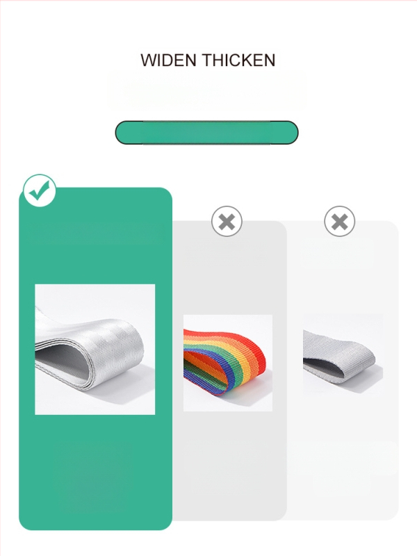 Keliaujamo bagažo diržas su kryžiniu saugos diržu, poliesteris, 2018 m. pavasaris