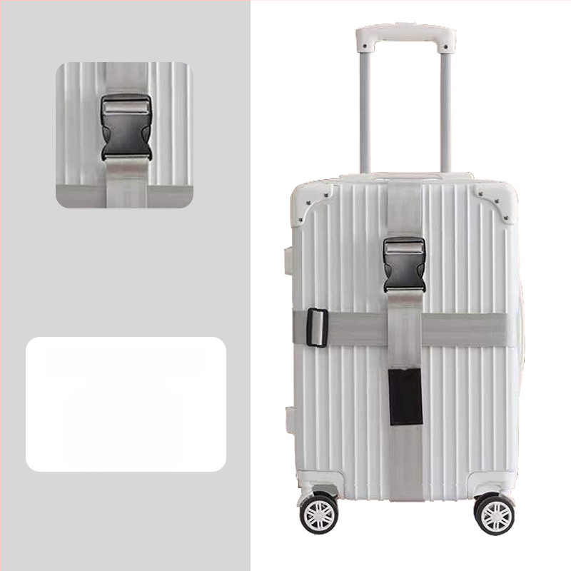 Keliaujamo bagažo diržas su kryžiniu saugos diržu, poliesteris, 2018 m. pavasaris