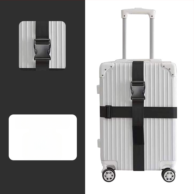 Keliaujamo bagažo diržas su kryžiniu saugos diržu, poliesteris, 2018 m. pavasaris