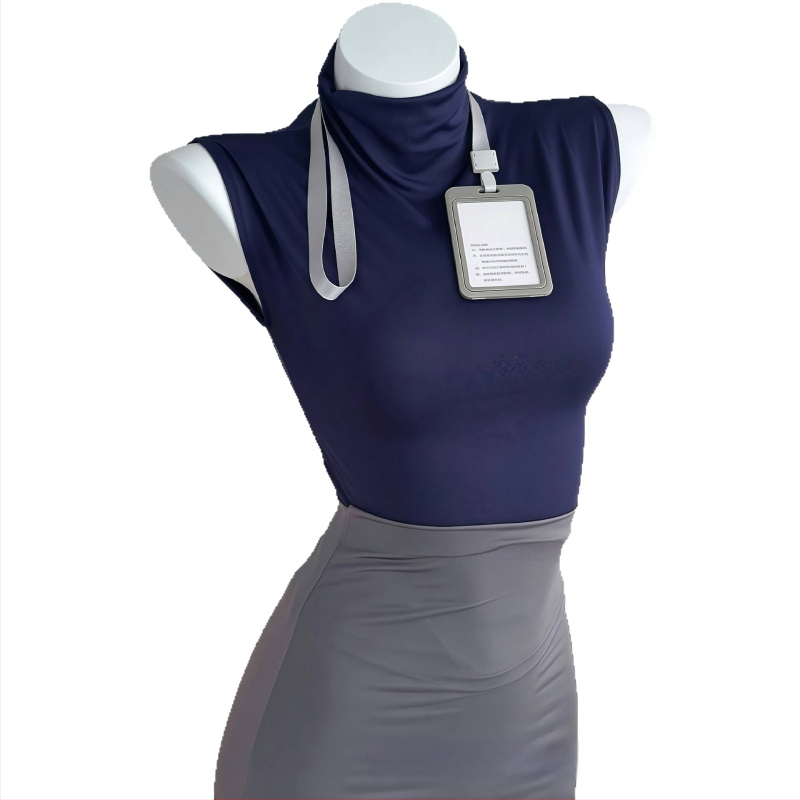 Боди с униформа за ролеви игра като секретарка, комплект бельо за жени, полиестер 90–95%, пролет 2025