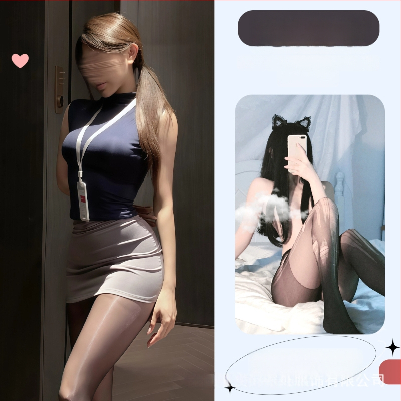 Боди с униформа за ролеви игра като секретарка, комплект бельо за жени, полиестер 90–95%, пролет 2025