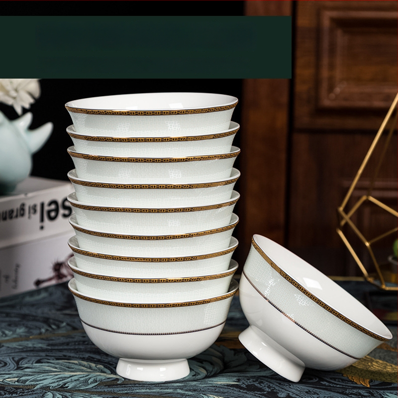 Porcelán tálak készlete, mikrohullámú sütőhöz használható, kör alakú, modern minimalista stílus, logó nyomtatva.