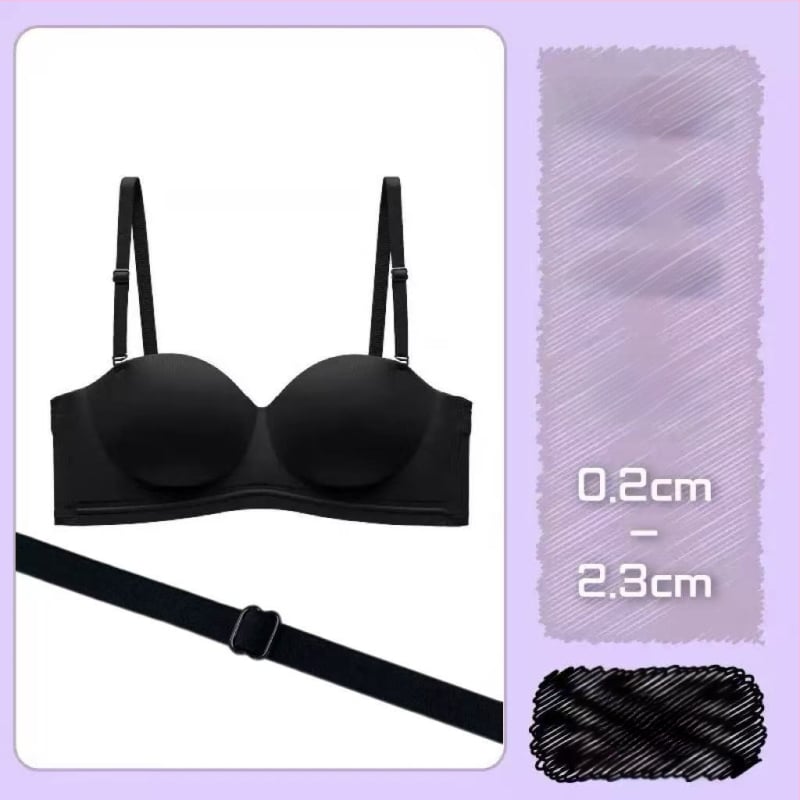 Сутиен за повдигане с чаши 1/2, дишащ найлон, отстраними двойни презрамки, закопчаване с четири реда куки, без метални пръстени