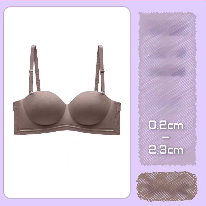 Сутиен за повдигане с чаши 1/2, дишащ найлон, отстраними двойни презрамки, закопчаване с четири реда куки, без метални пръстени