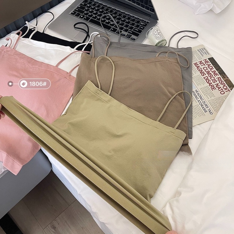 Потник без презрамки за бюст с формовани чаши, пълна чашка, дишащ найлон, стил жилетка