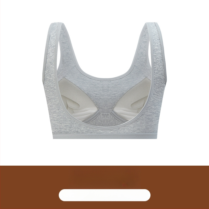 Памучен бюстгърт с обвивка около гърдите и потник (tube top), пълни чаши, 90-95% памук, корсетно вдъхновение, лек спортен стил, дишаща горна опора и оформяне на гърба, попиване на пот.