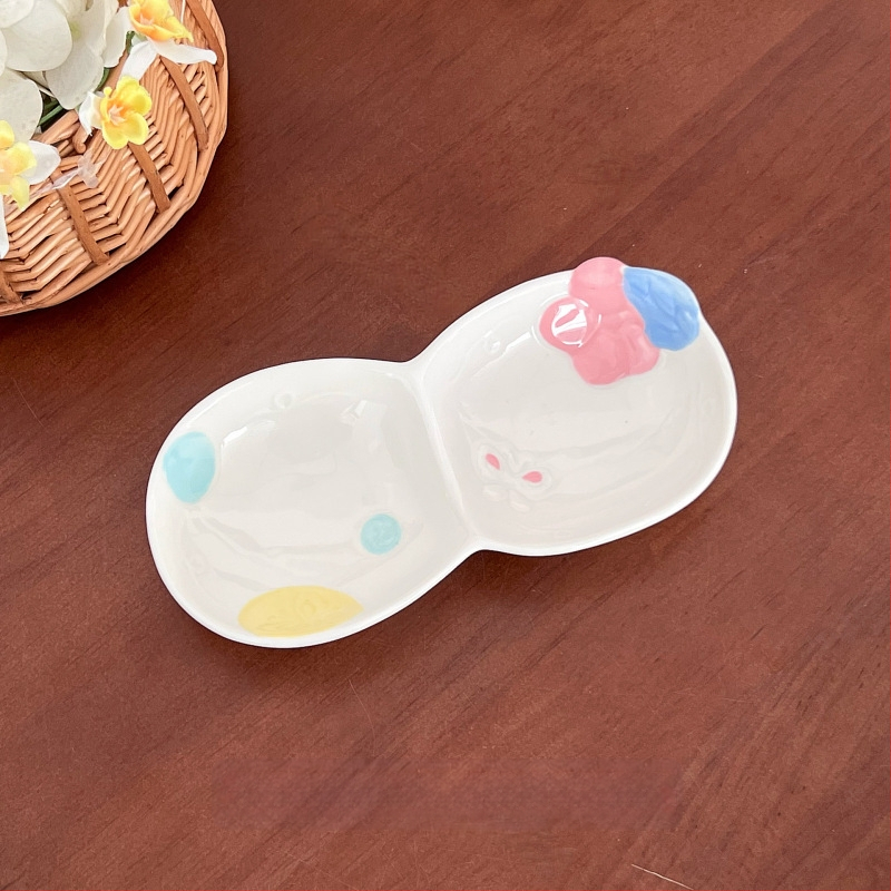 Kerámia étkészlet Magnesium Union – kézzel festett karikatúra dizájn, kerek alak, mikrohullámú sütőben is használható