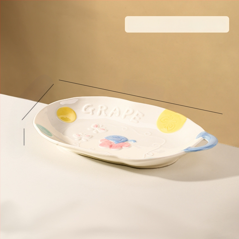 Kerámia étkészlet Magnesium Union – kézzel festett karikatúra dizájn, kerek alak, mikrohullámú sütőben is használható