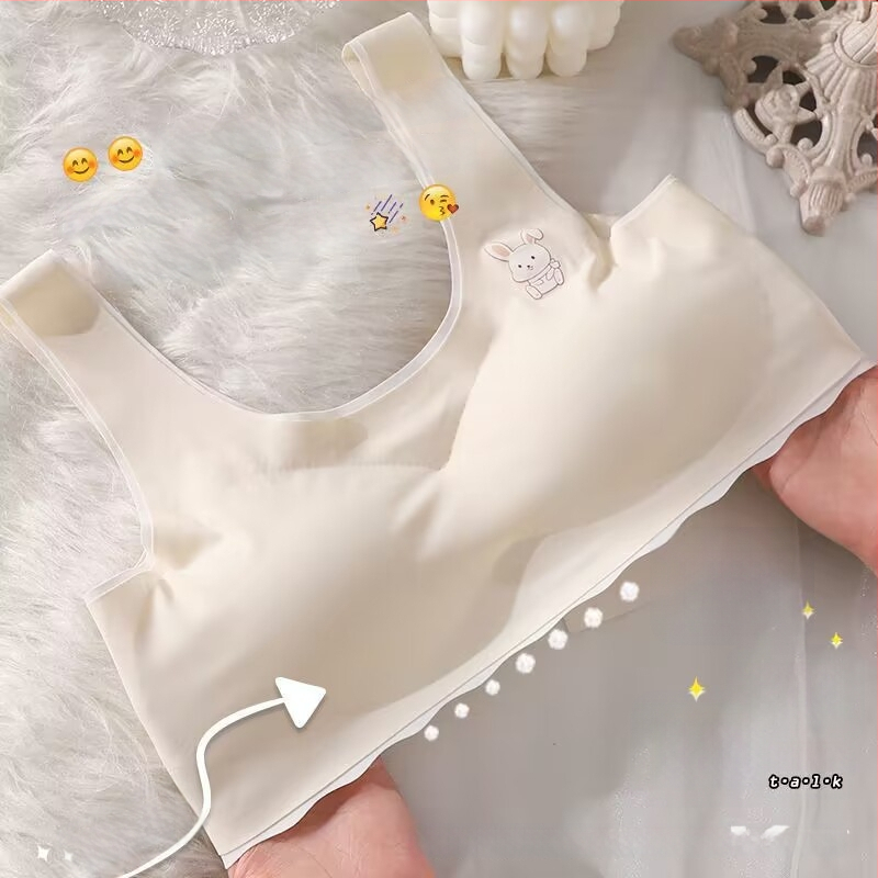 Безшевен потник за тийнейджърки 13–18 г., дишащ и комфортен; материя: найлон; стил: потник, ежедневен; форма на чашка: тънко оформена чашка; чашка: пълна чашка.