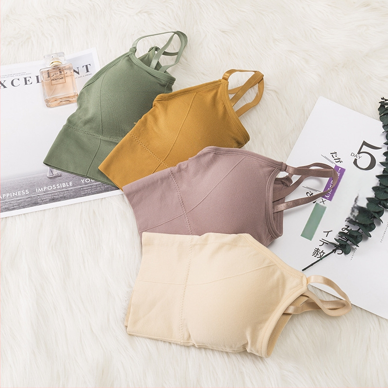 Безшевен потник бюстгальтер за млади жени – 3/4 чашка, тънък формован чашка, 70–80% полиестер, диша, комфорт, защита от изпъкване, красива гръбна част