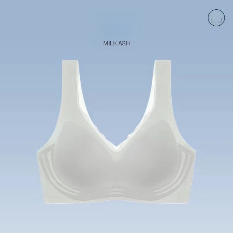 Найлонов бандеу сутиен без презрамки, безшевен, тънки чашки, дишащ дизайн, гръдна дължина