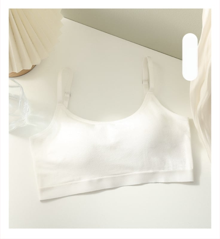 Памучен безпрезрамков сутиен с тънки формовани чашки и U‑образна гръбна част