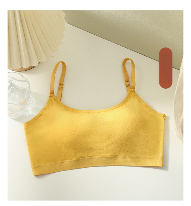 Памучен безпрезрамков сутиен с тънки формовани чашки и U‑образна гръбна част