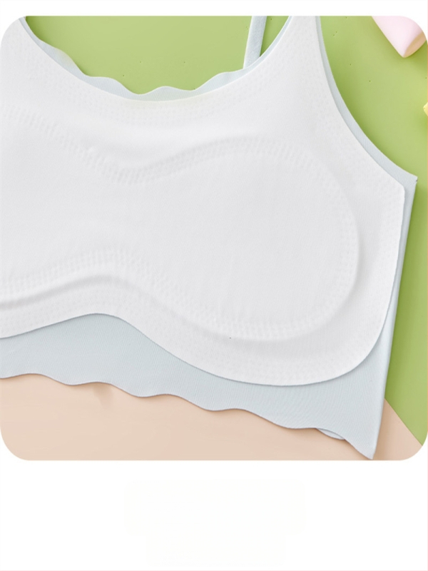 Varrukavaba tüdrukute top-bra õlaõmblustega, nelinurkne kaelus, nailon 86%, sobiva üle 8-aastastele, kõigile neljale hooajale