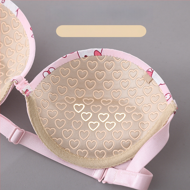 Be petnešių nematomas liemenėlė su minkštu plieno žiedu, priekinis užsegimas, 3/4 puodelis, pagrindinis audinys: nailonas