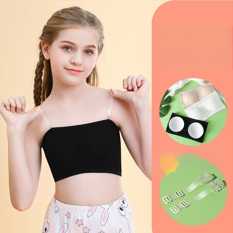 Tüdrukutele bez õla top aluspesu, Modal-kangas, pehme puudutus, 8+ aastat (pikkus 140 cm+), suvi 2023