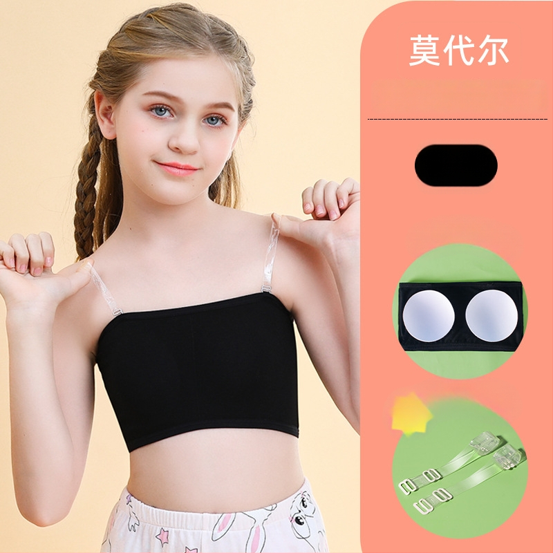 Tüdrukutele bez õla top aluspesu, Modal-kangas, pehme puudutus, 8+ aastat (pikkus 140 cm+), suvi 2023