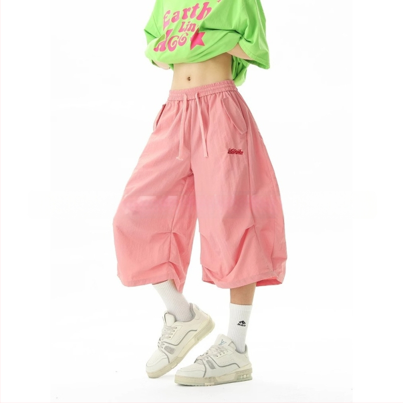 Șort denim cu cusătură camuflaj, aspect de două părți, croială cropped lejeră, talie medie, fermoar frontal