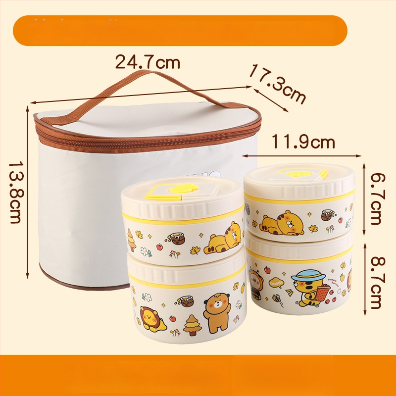 304 rozsdamentes acélból készült hőszigetelt ebédes doboz, többszintű osztályozó kialakítás, mikrohullámú sütőben használható, testreszabás elérhető