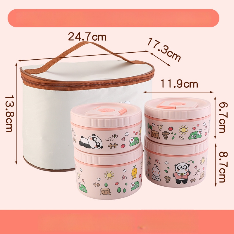 304 rozsdamentes acélból készült hőszigetelt ebédes doboz, többszintű osztályozó kialakítás, mikrohullámú sütőben használható, testreszabás elérhető