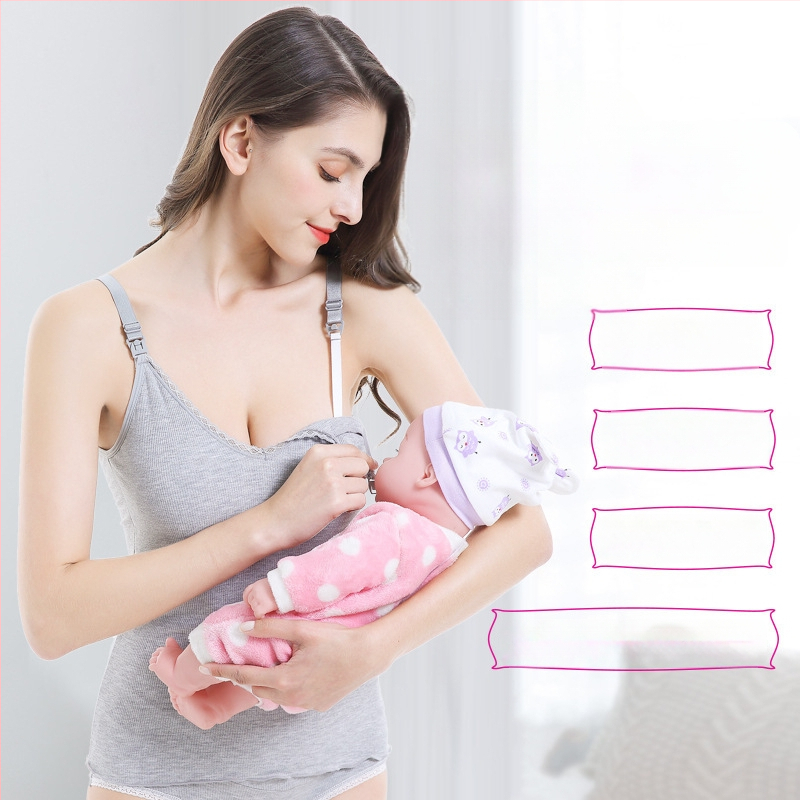 Τοπ γαλουχίας χωρίς μανίκια, V-λαιμό, με βαμβακερή επένδυση, 90–95% βισκόζη, κατάλληλο για κύηση και λοχεία