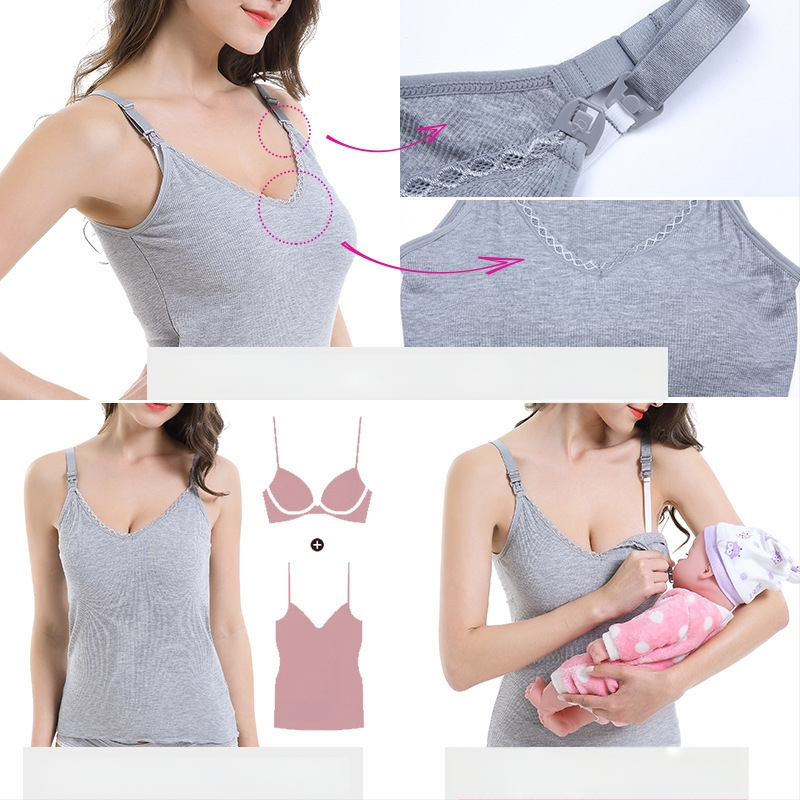 Τοπ γαλουχίας χωρίς μανίκια, V-λαιμό, με βαμβακερή επένδυση, 90–95% βισκόζη, κατάλληλο για κύηση και λοχεία