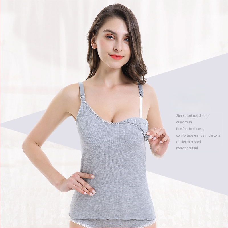 Τοπ γαλουχίας χωρίς μανίκια, V-λαιμό, με βαμβακερή επένδυση, 90–95% βισκόζη, κατάλληλο για κύηση και λοχεία