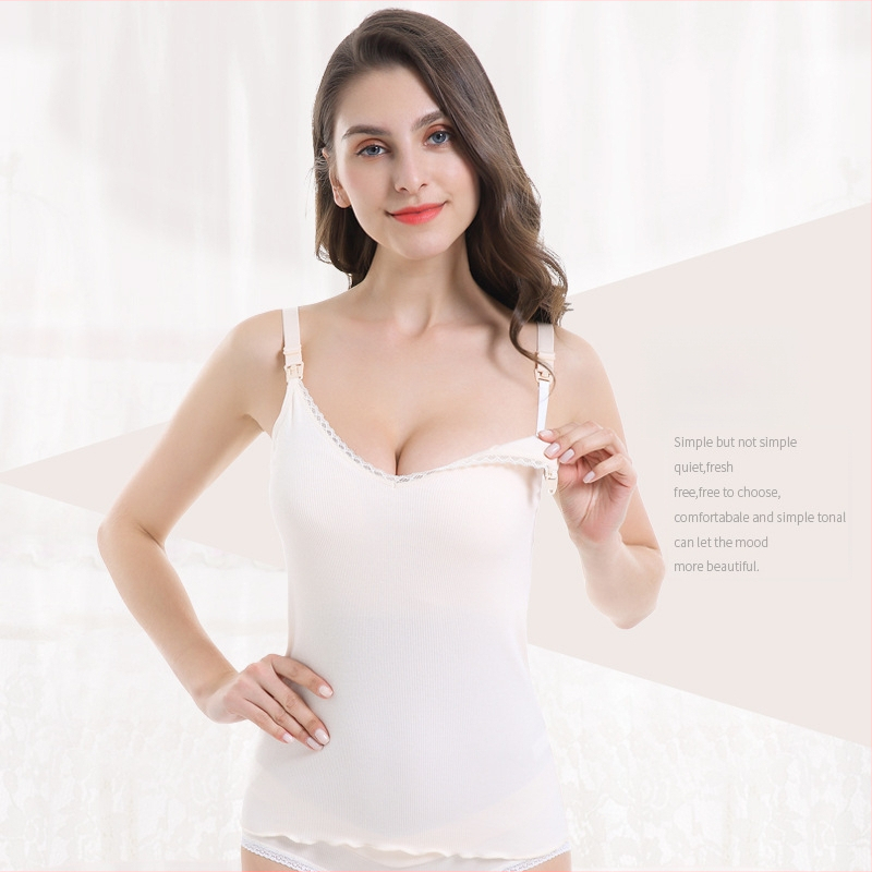 Τοπ γαλουχίας χωρίς μανίκια, V-λαιμό, με βαμβακερή επένδυση, 90–95% βισκόζη, κατάλληλο για κύηση και λοχεία