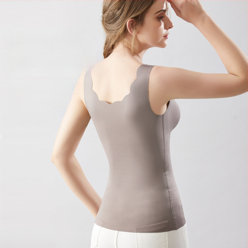 Τοπ θηλάσματος με V-λαιμό, χωρίς μανίκια, μεσαίου μήκους, ύφασμα νάιλον-σπαντέξ, εφαρμοστό, με άνοιγμα για θηλασμό