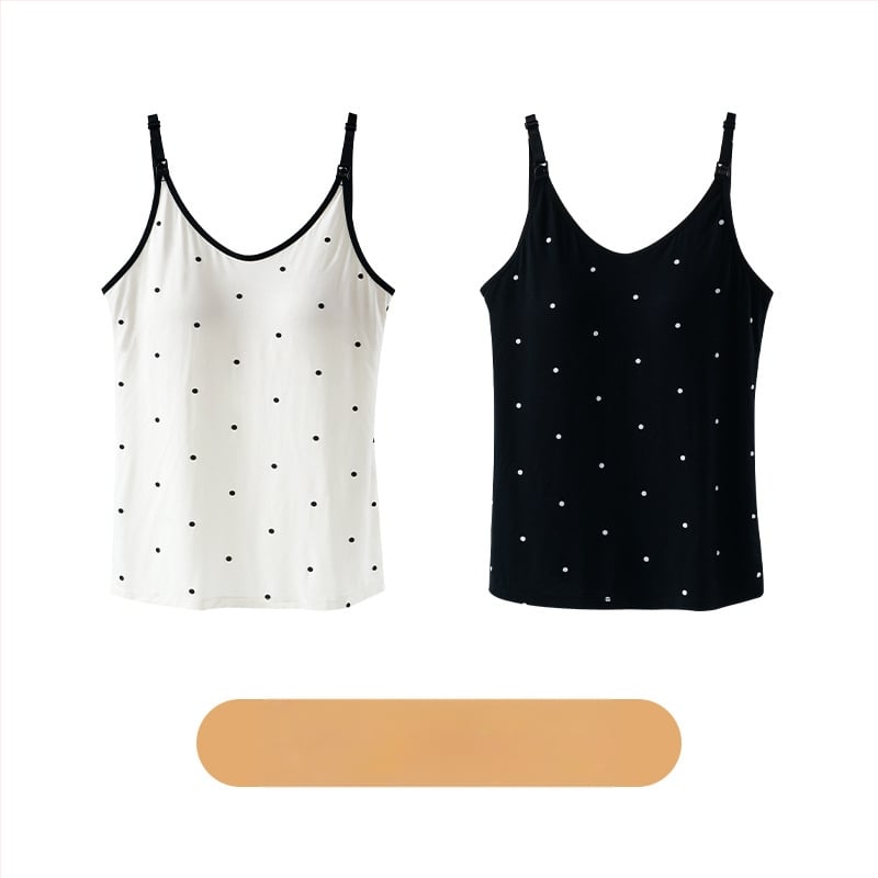 Szoptatós kismama camisole, kerek nyakú, ujjatlan, viszkóz anyag