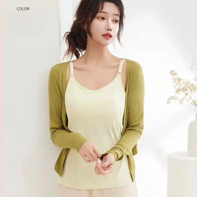 Anyatejes szoptatós tank felső, sling stílus, luxus. Fő anyag: nylon 70–80%. Ujjatlan, vékony szövet 101–120 g/m2. Megjelenés: tavasz 2024. Alkalmas tavasszal, nyáron és ősszel.