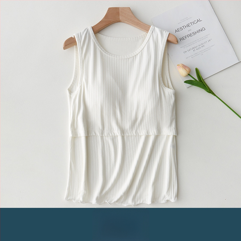 Θηλάζον Tank Top, χωρίς μανίκια, με επένδυση στήθους, βισκόζη 90-95%, μήκος 40-50 cm, στρογγυλός λαιμός