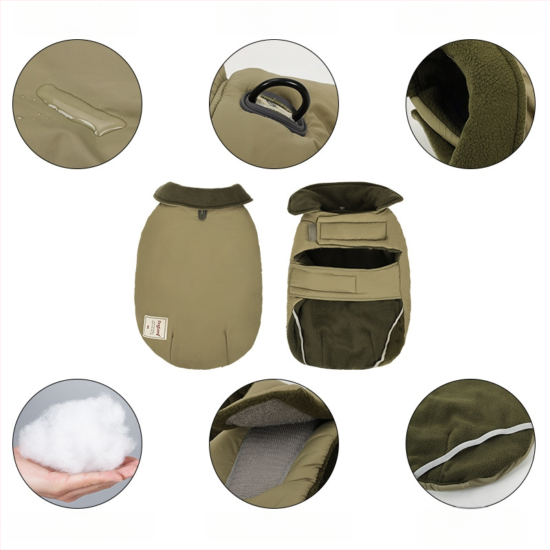 Jachetă pentru câini cu căptușeală poliesterică, stil casual, brand DogLemi