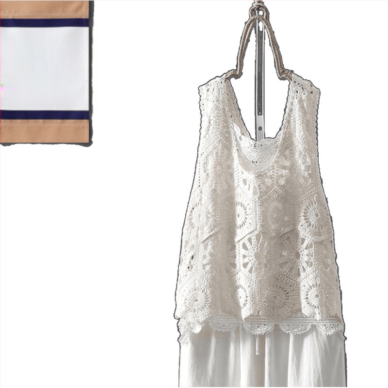 Moteriška medvilninė cape stiliaus liemenė su kapoko įdaru, rombo modelis, apvali kaklų, be rankovių, megztinio stilius, pavasaris 2025