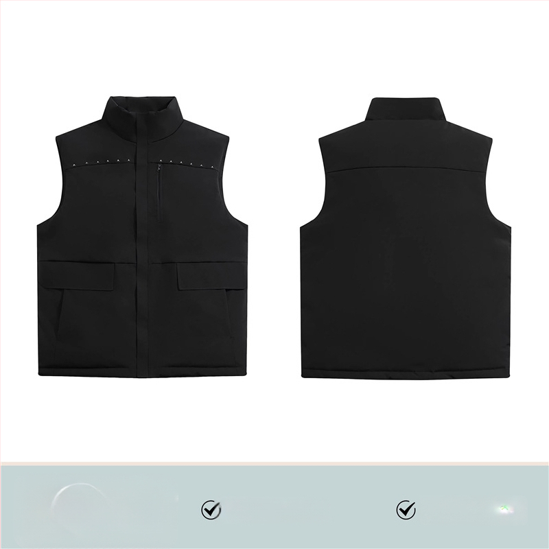 Darbo liemenė su logotipu, fliso pamušalas, Chenille ir Spandex, stovinti apykaklė, 2025 m. pavasaris