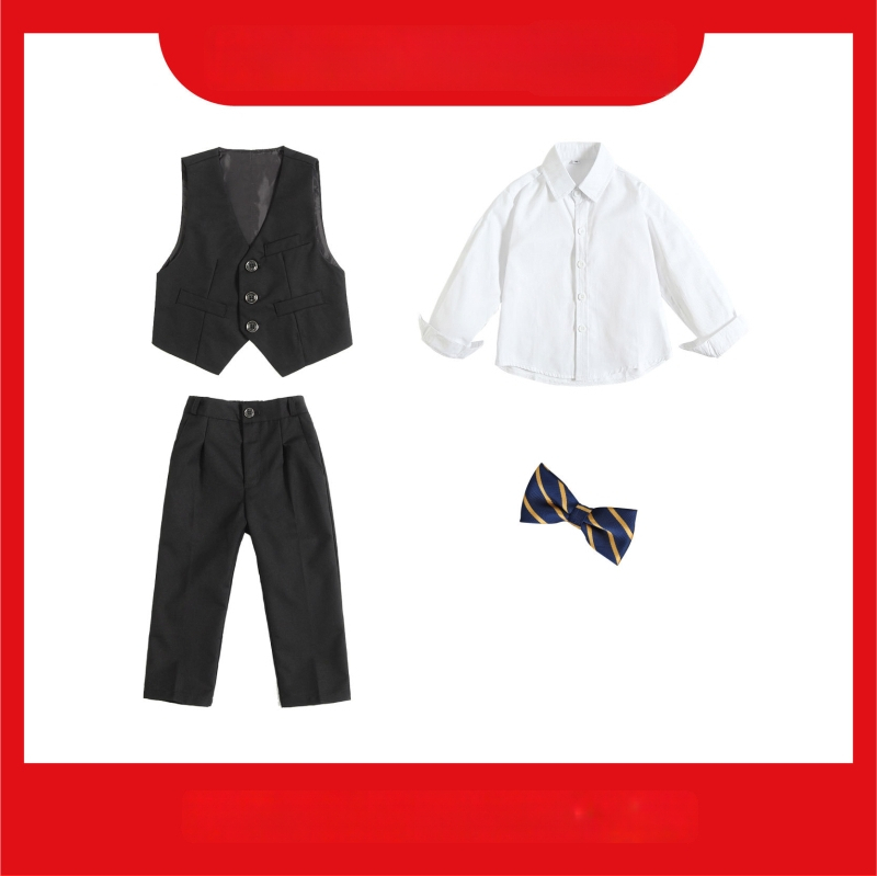 Детски костюм за момчета в британски стил, за сценично представление, полиестер 80%, за деца над 8 години