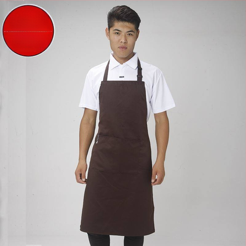 Унисекс готварска престилка с връзка за врата, полудълга, дишащ полиестер