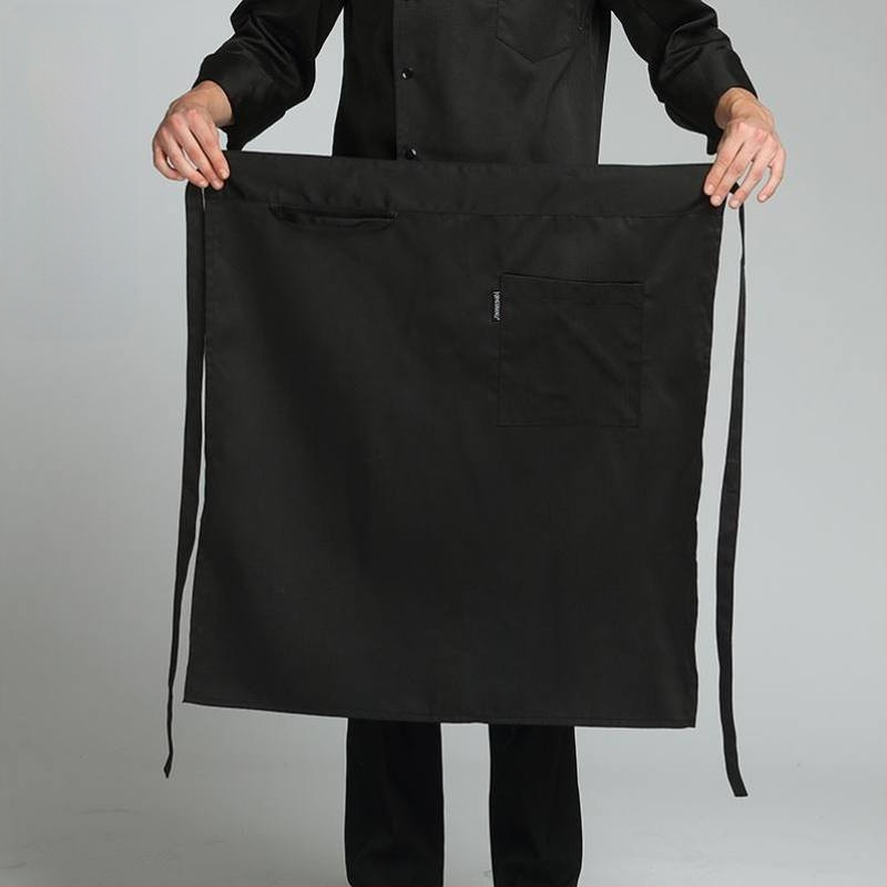 Унисекс готварска престилка с връзка за врата, полудълга, дишащ полиестер