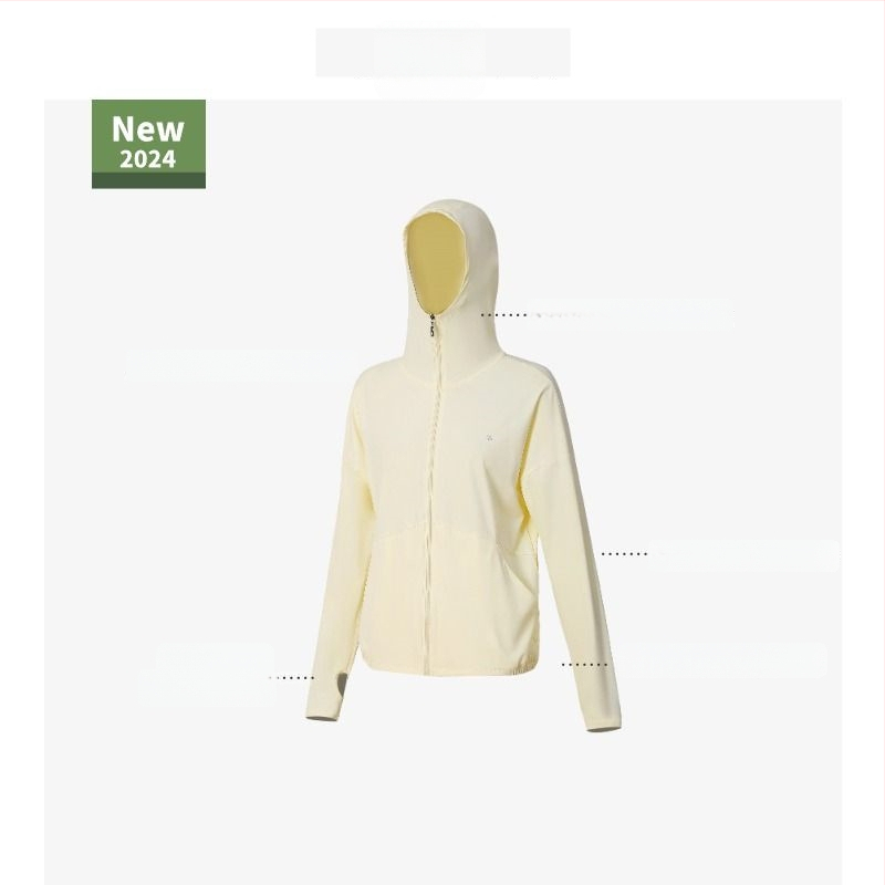 Moxunyuansha UPF50+ Ženska jakna za zaštitu od sunca, tanki Ice Silk materijal, ljeto