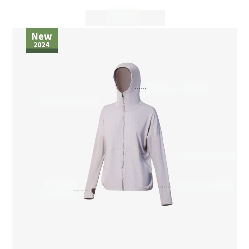 Moxunyuansha UPF50+ Ženska jakna za zaštitu od sunca, tanki Ice Silk materijal, ljeto